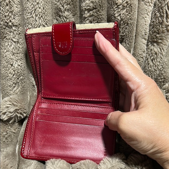 Celine Tan and Red Wallets with Monogram Pattern - Picture 8 of 11